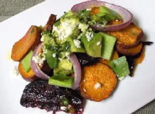 Nopales-and-Cotija-Salad-With-Spicy-Cilantro-Vinaigrette